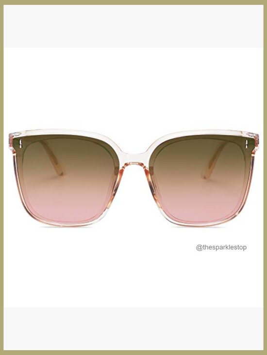 Vintage Style Sunglasses with Plastic Frame and UV400 Protection